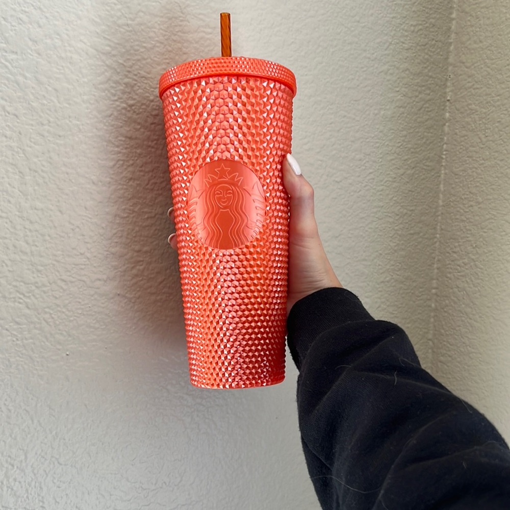 Starbucks Orange 2022 Bling Studded Tumbler